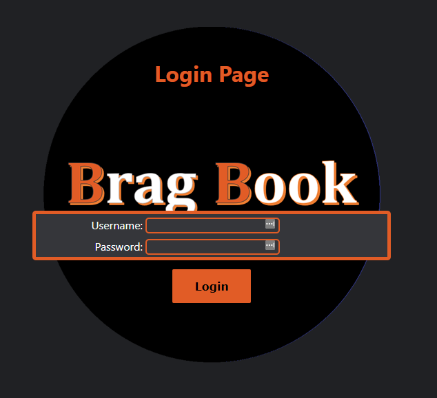 Login Page of the Social Media Blogging Website