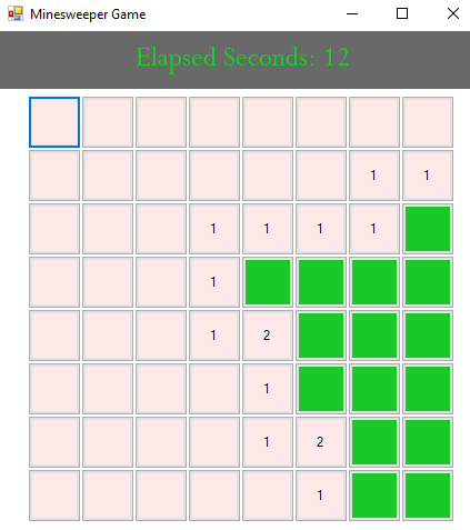 A screenshot of minesweeper on a window